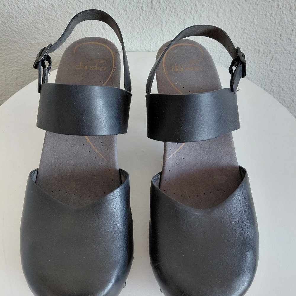 SOLD SOLD SOLD  Black Mary Jane Ankle Strap THEA Clogs - Picture 4 of 14